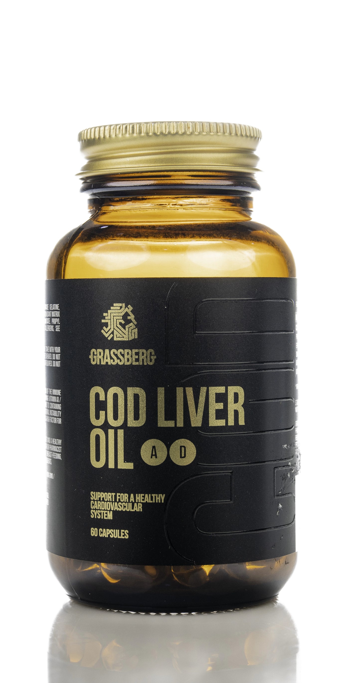 Grassberg Cod Liver Oil Vitamin A+D 60 Capsule