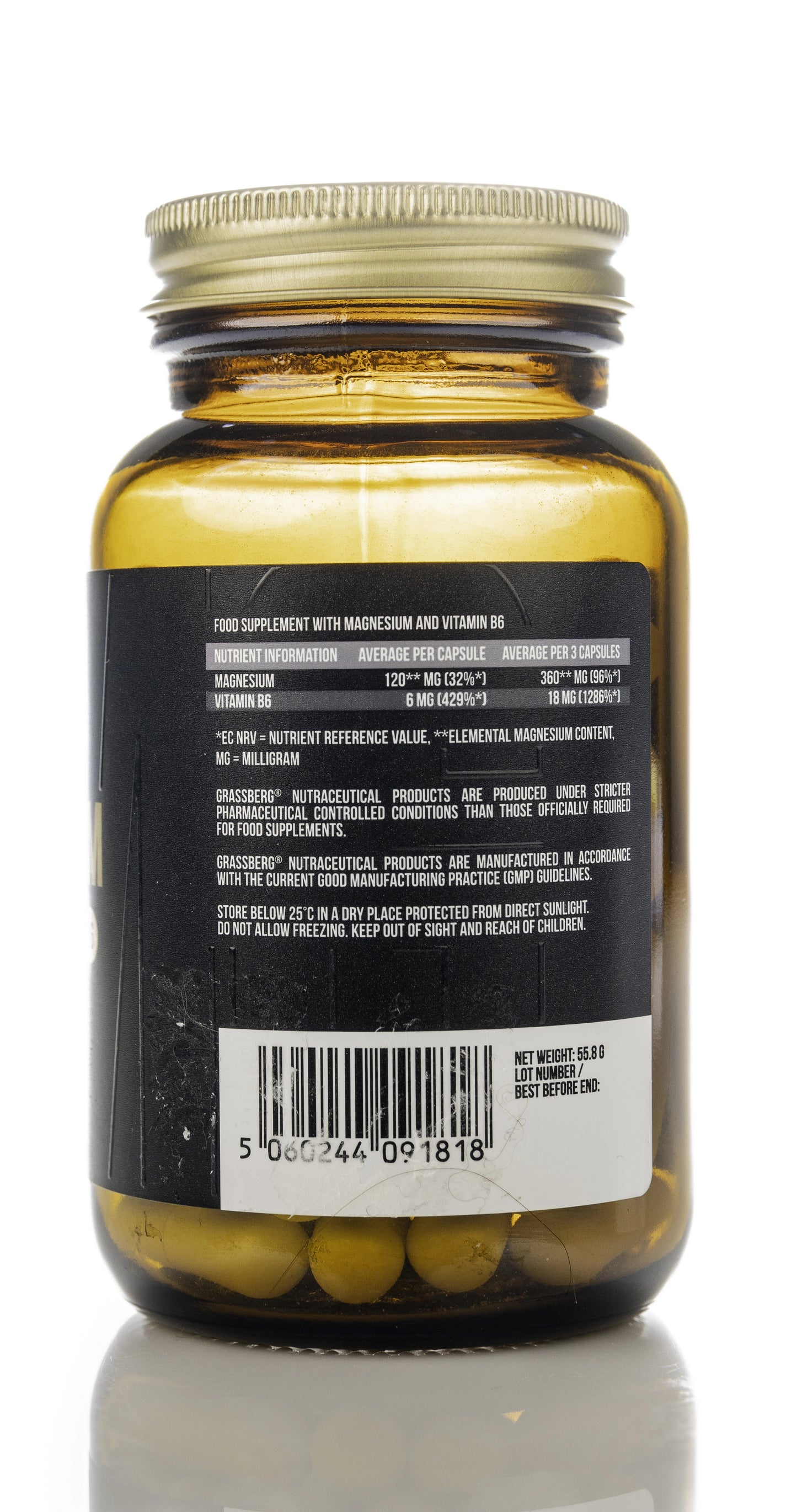 Grassberg Magnesium Premium B6 60 Capsule