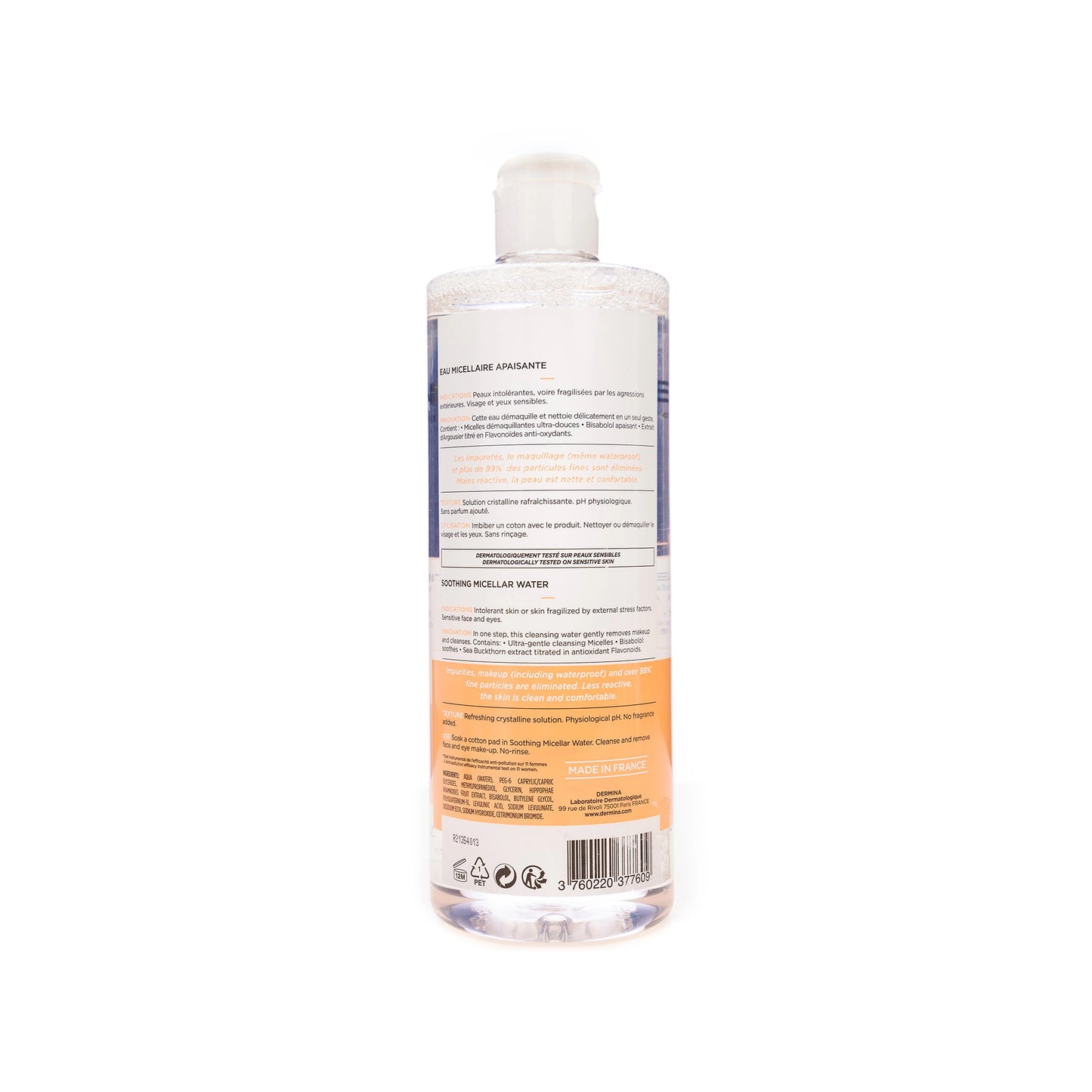 Dermina Senselina Soothing Micellar Water 500 Ml