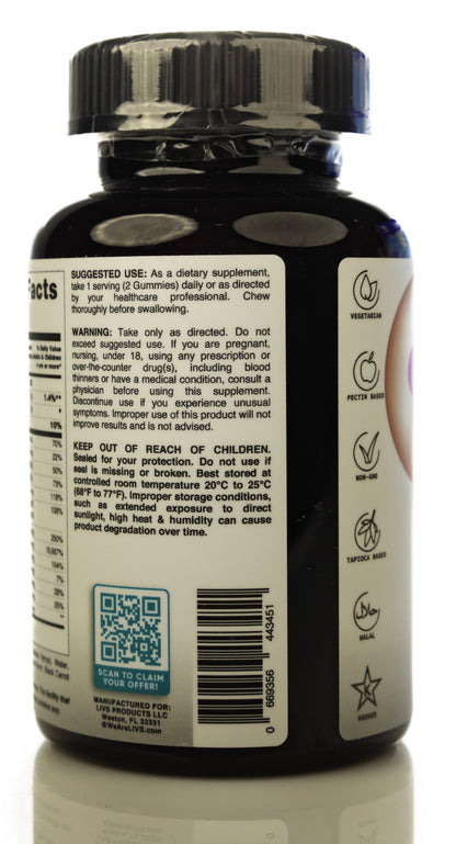 Livs Beauty Plus Hair Skin&Nails 60 Gummies