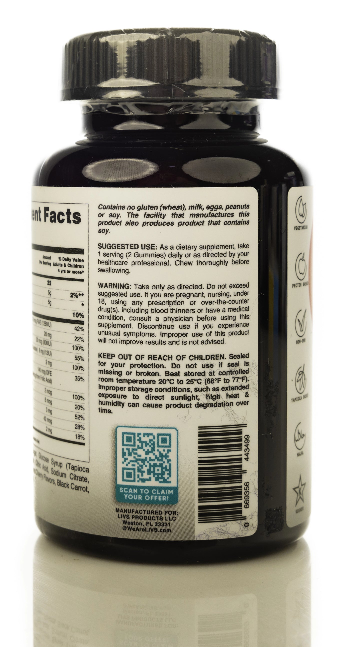 Livs Children's multivitamin 50 Gummies