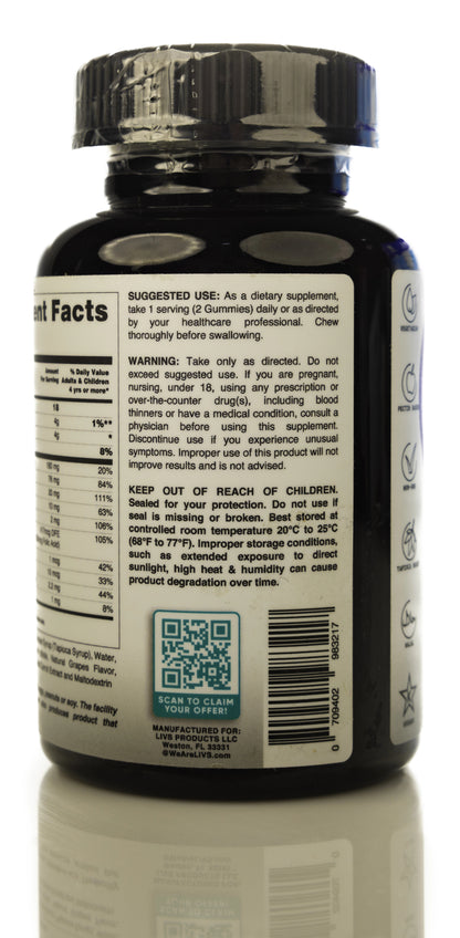 Livs Iron Plus 90 Gummies