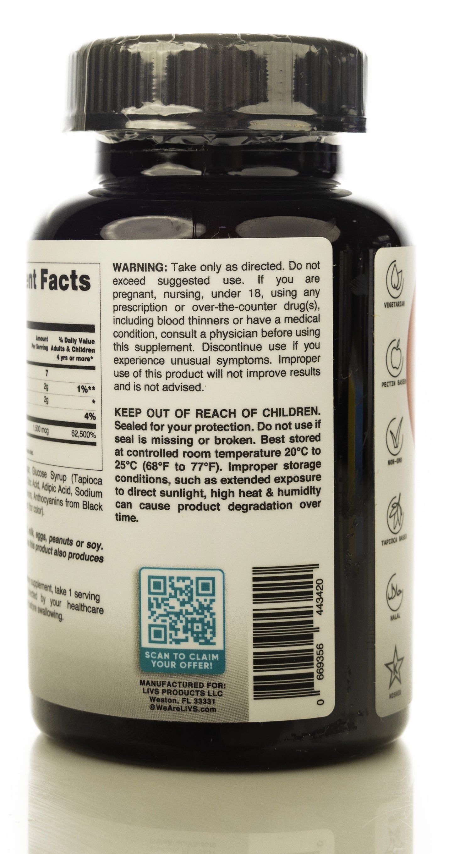 Livs Vitamin B 12 60 Gummies