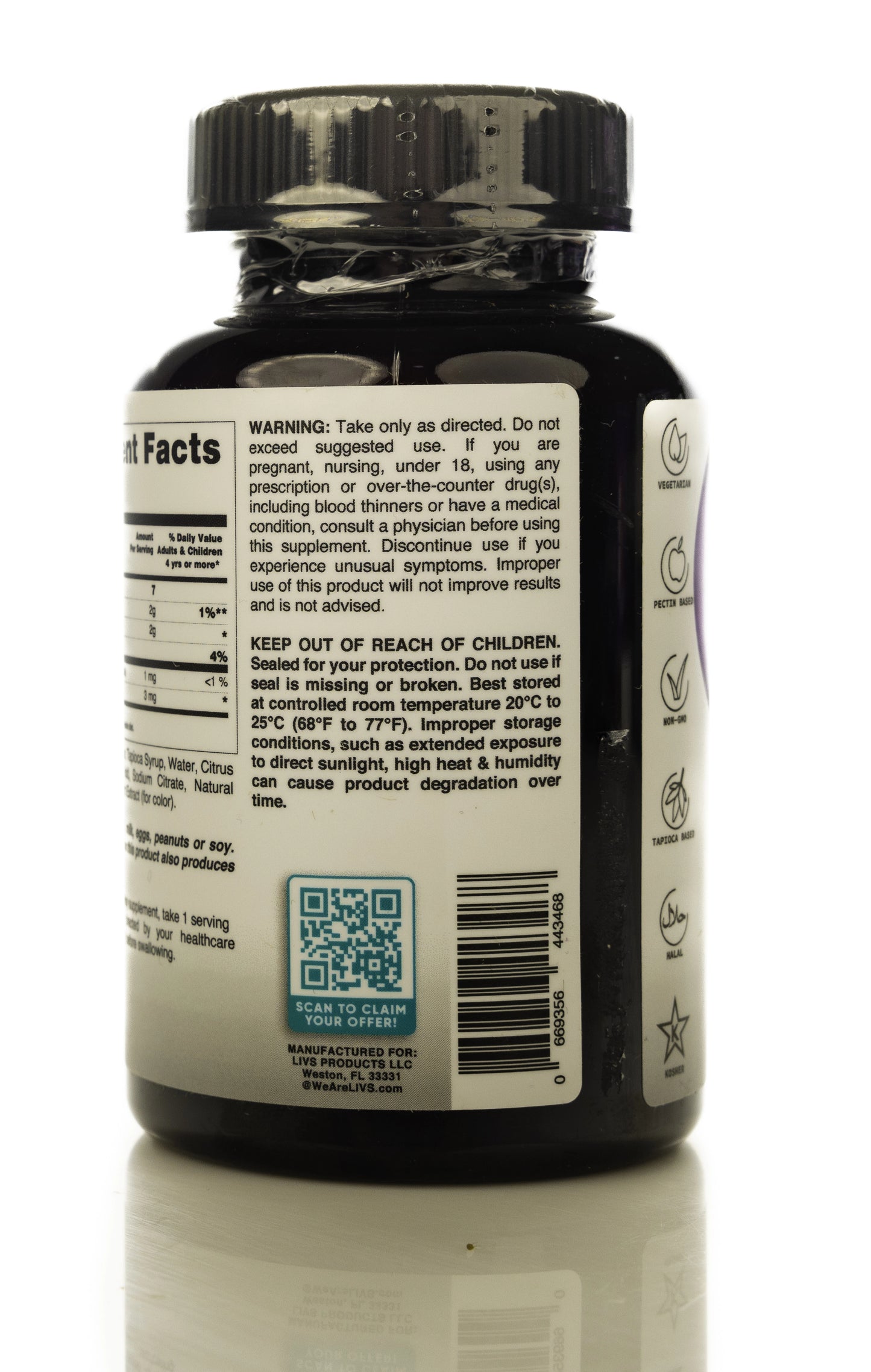 Livs Sleep Melatonin & Magnesium 60 Gummies