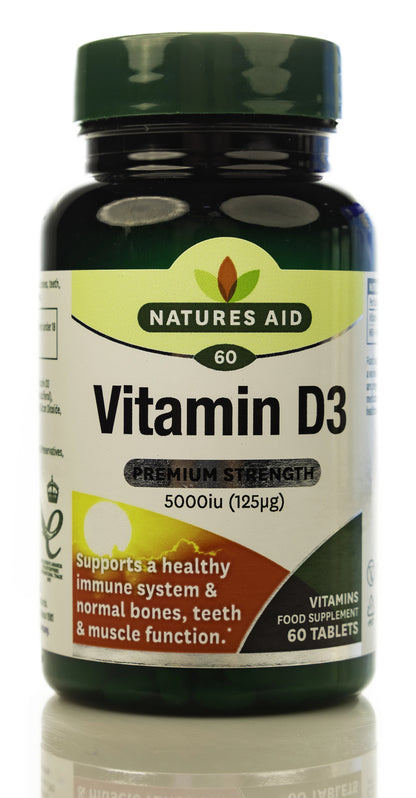 Natures Aid Vitamin D3 5000IU 60 Tablet