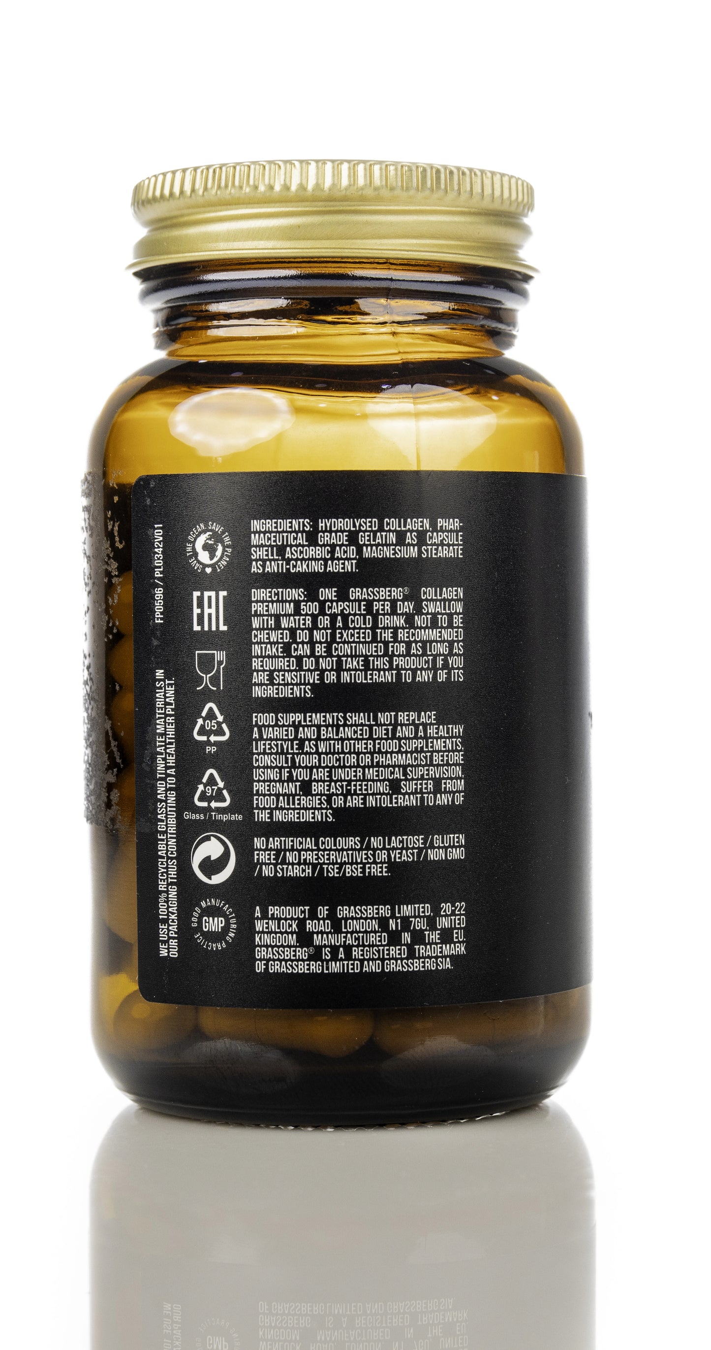 Grassberg Collagen Premium 500 60 Capsule