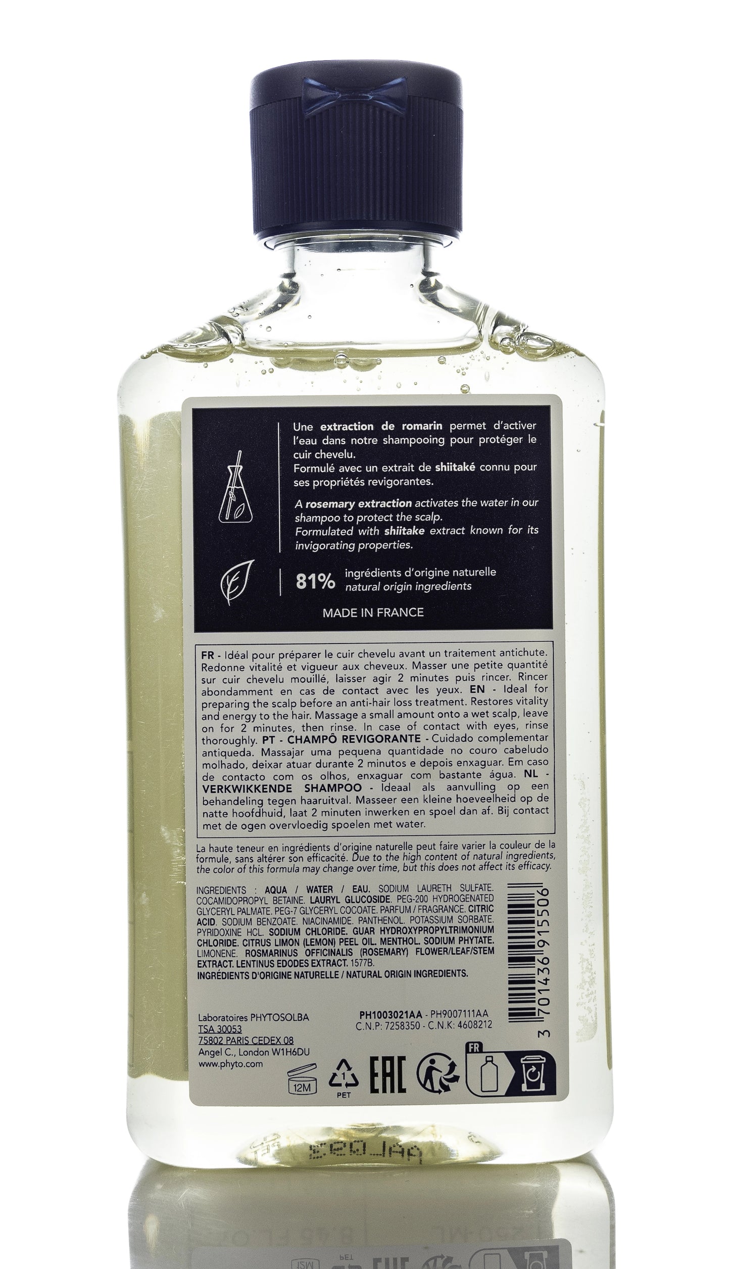 Phyto Phytocyane Men Invigorating Shampoo 250 Ml