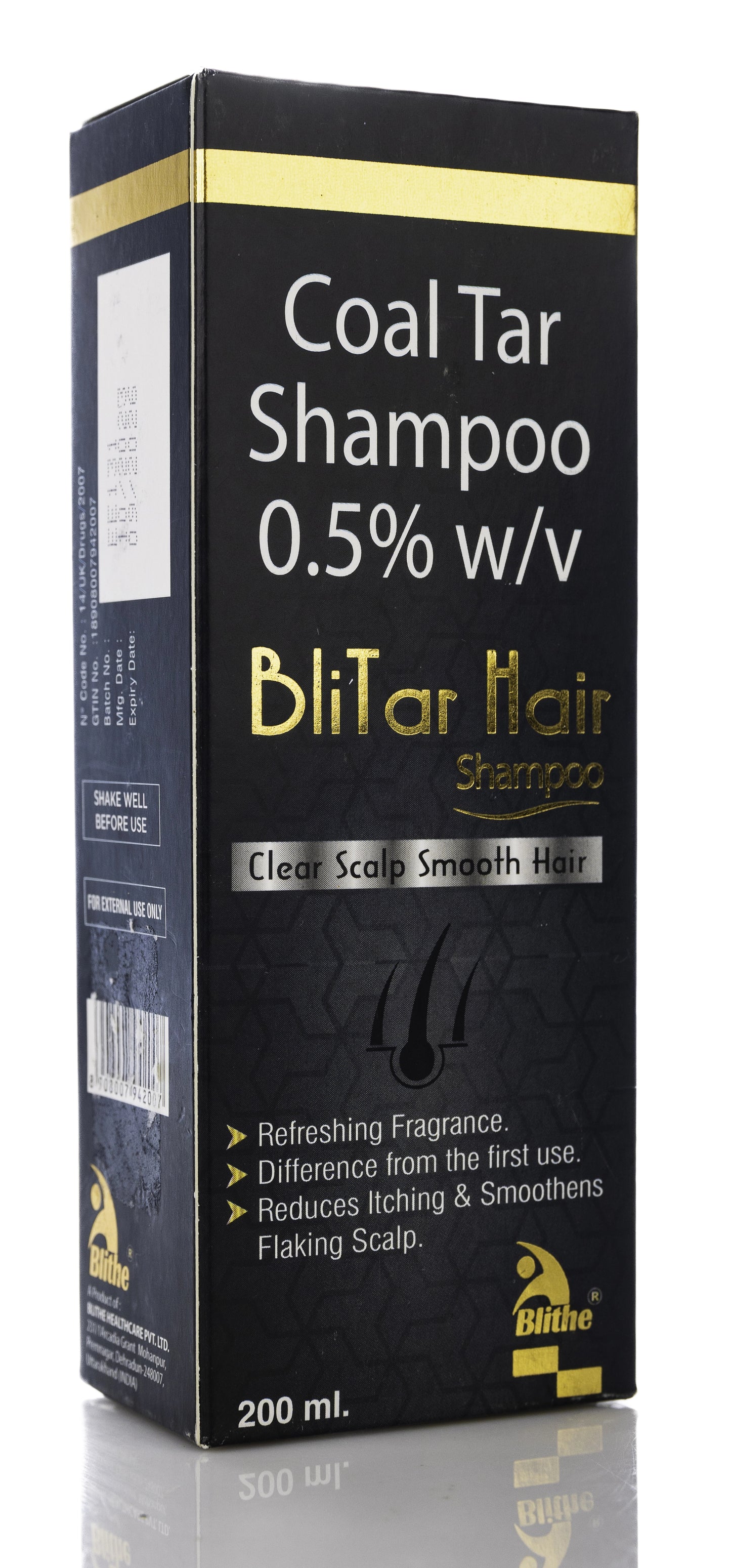 BliTar Hair Shampoo (Coal Tar 0.5%) 200 Ml