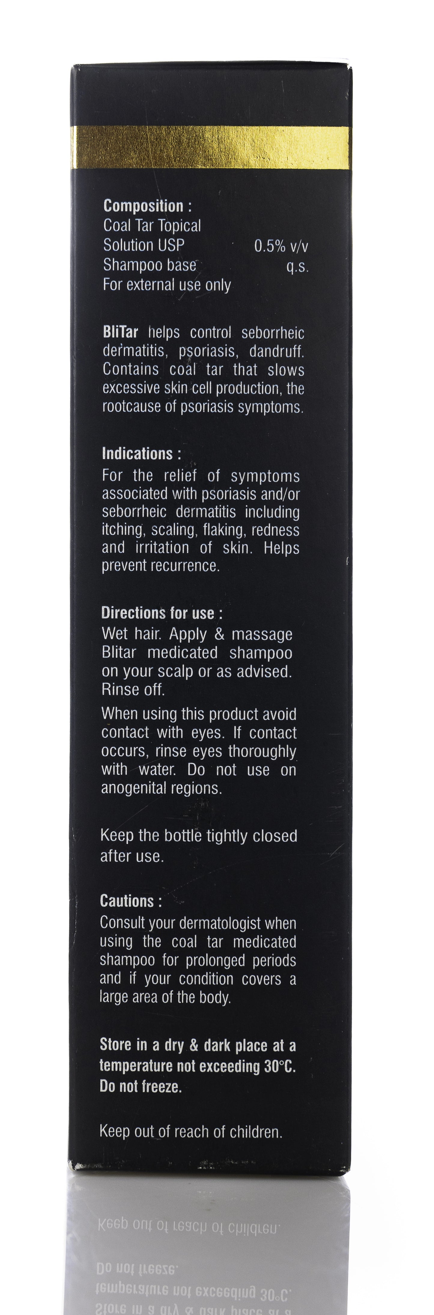 BliTar Hair Shampoo (Coal Tar 0.5%) 200 Ml