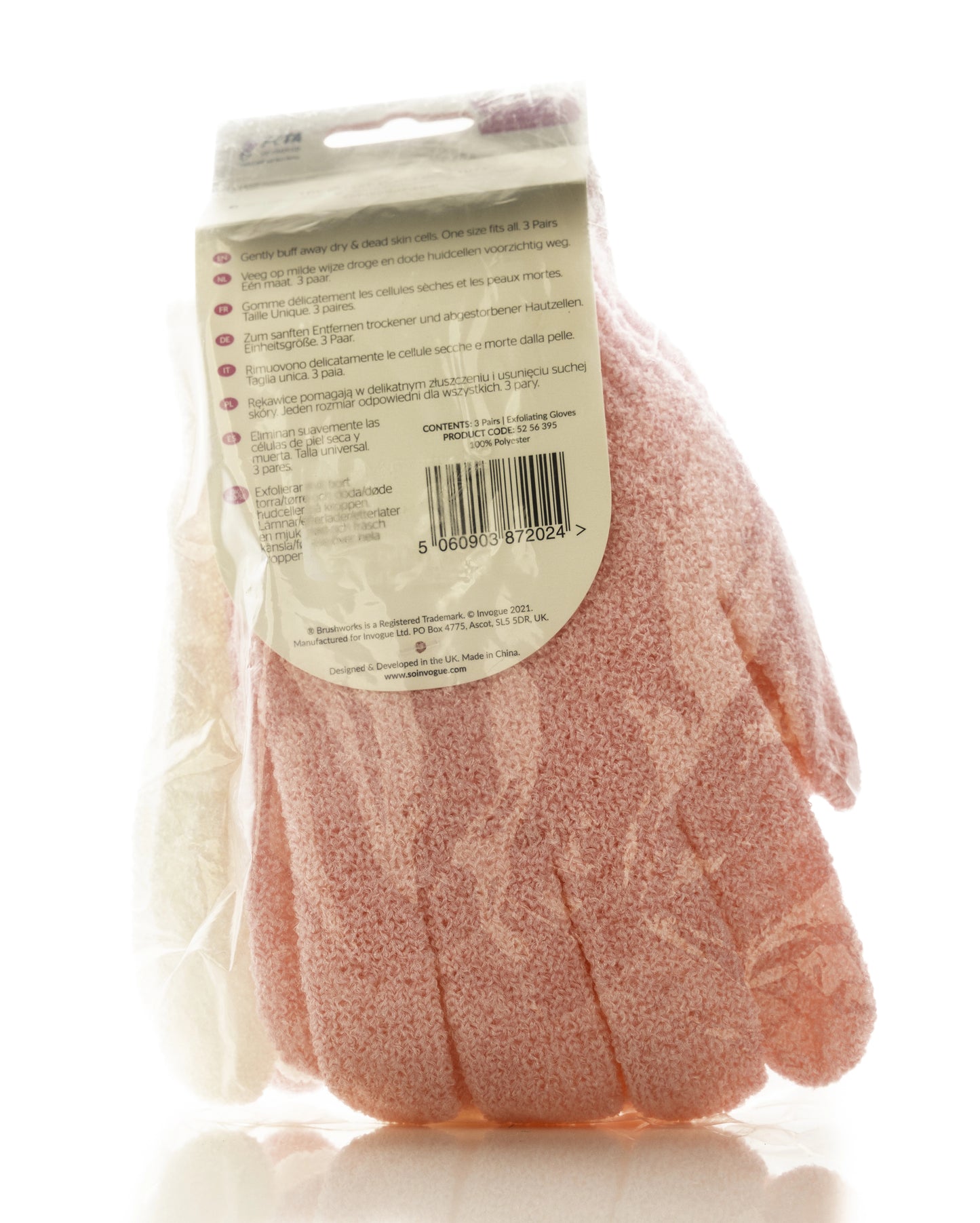 Brushworks Exfoliating Gloves 3 Pairs