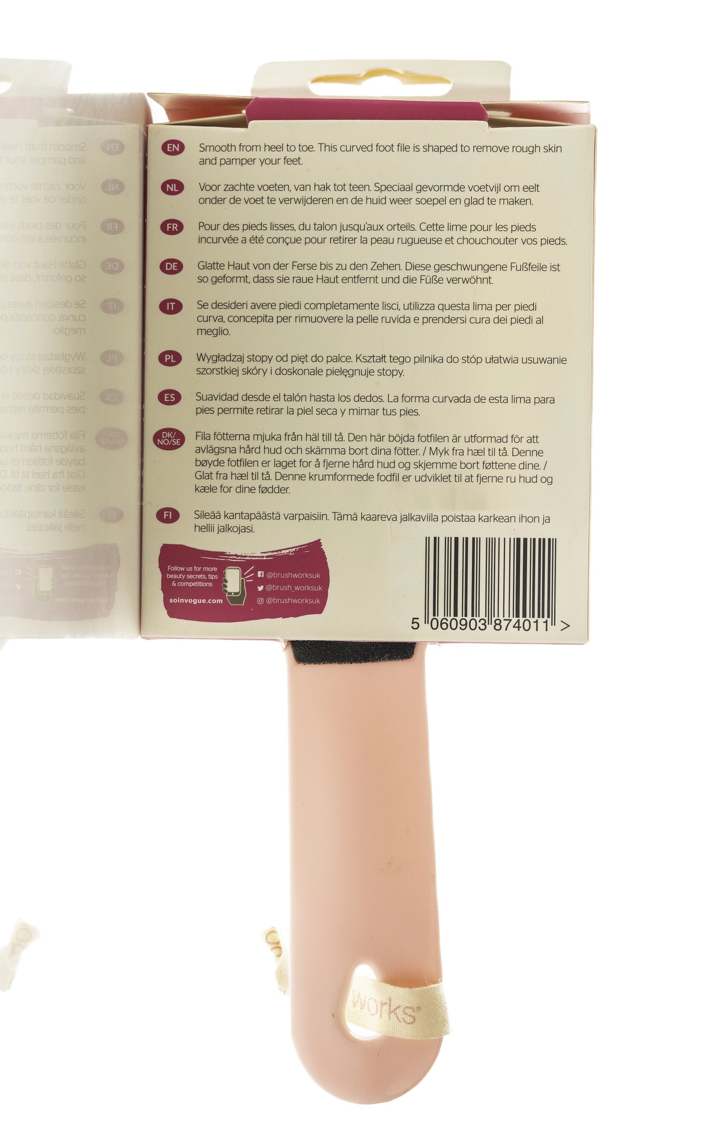 Brushworks Curved Foot File