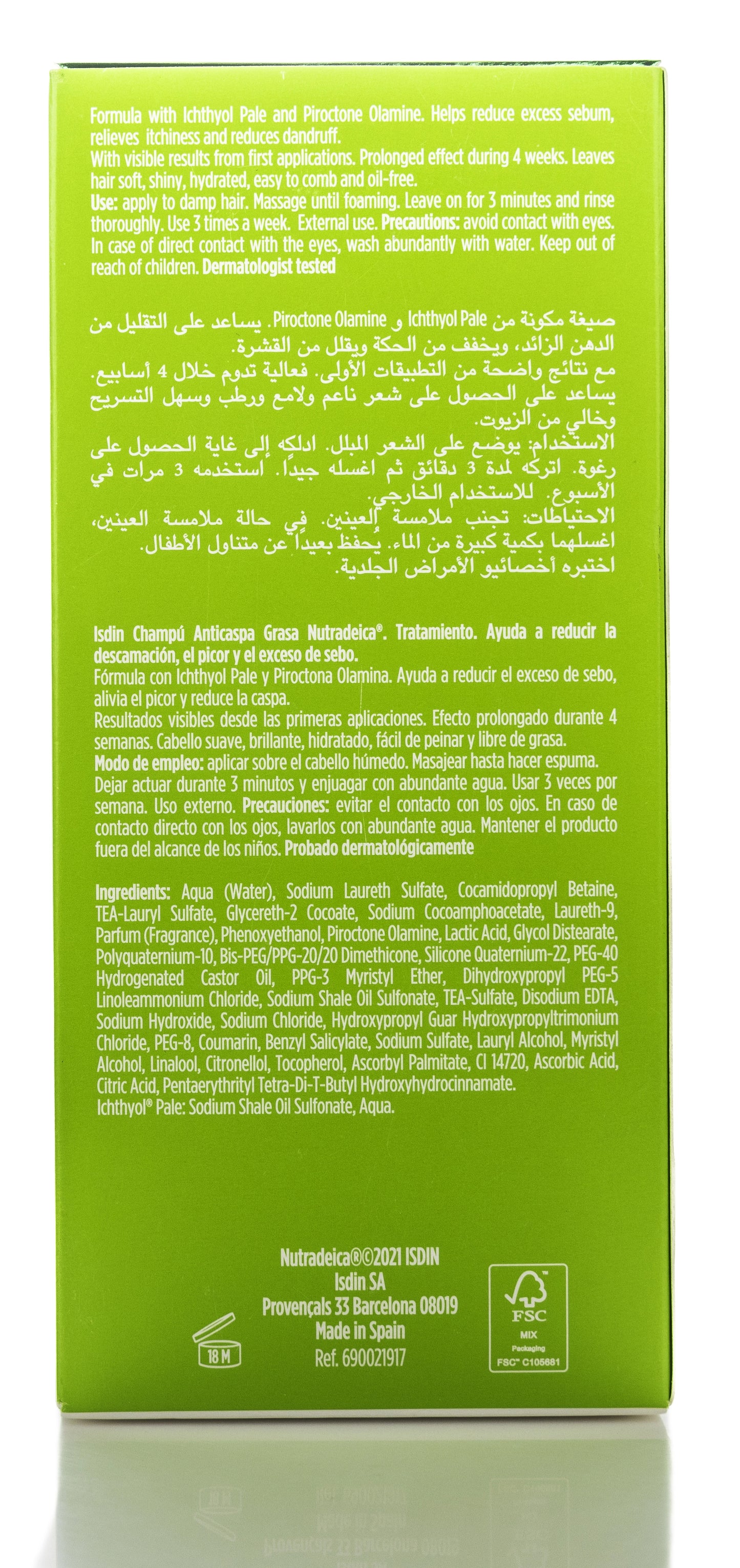 Isdin Anti Oily Dandruff Nutradeica Shampoo 200 Ml