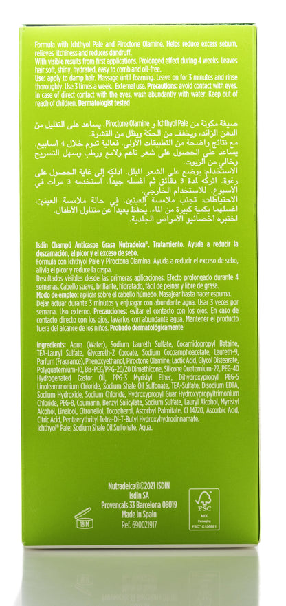 Isdin Anti Oily Dandruff Nutradeica Shampoo 200 Ml