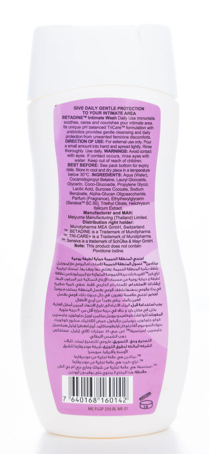 Betadine Intimate Wash [Immortelle] 250Ml
