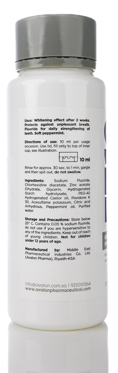 Avalon Ez12 White Mouthwash 250Ml