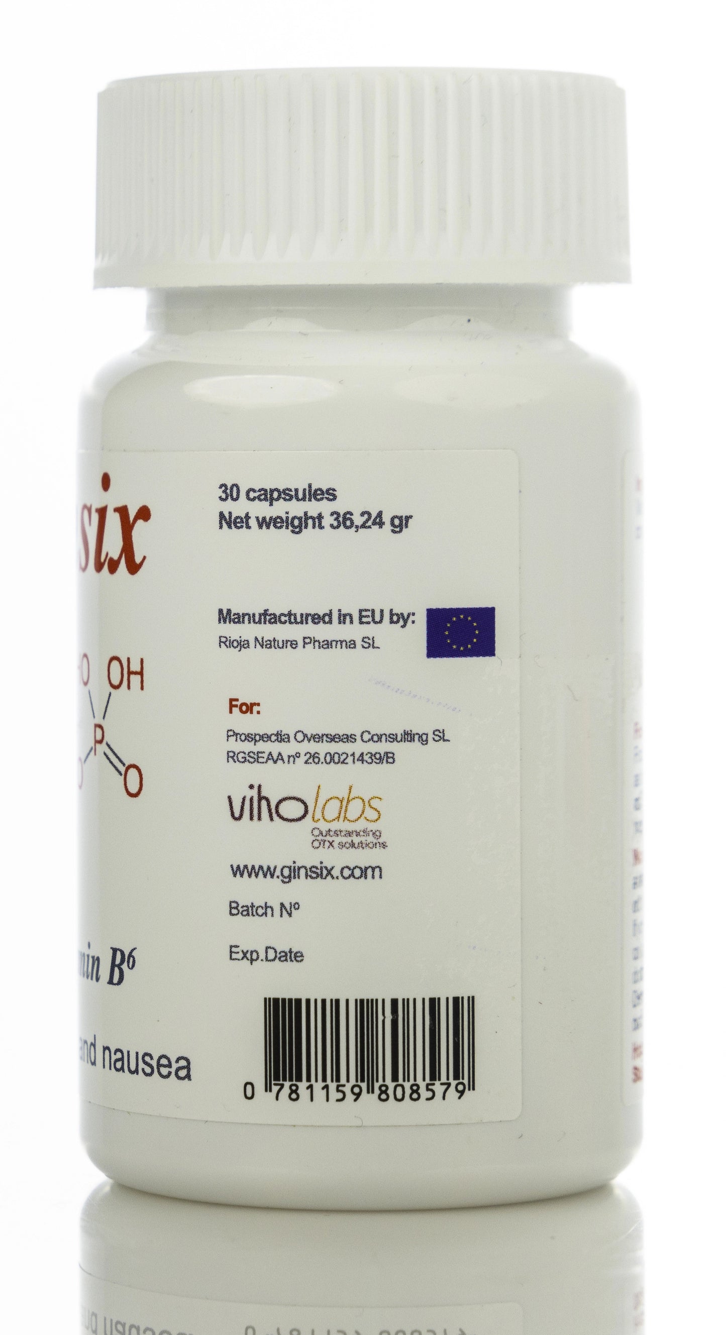 Ginsix Ginger+Vitamin B6  30 Capsule