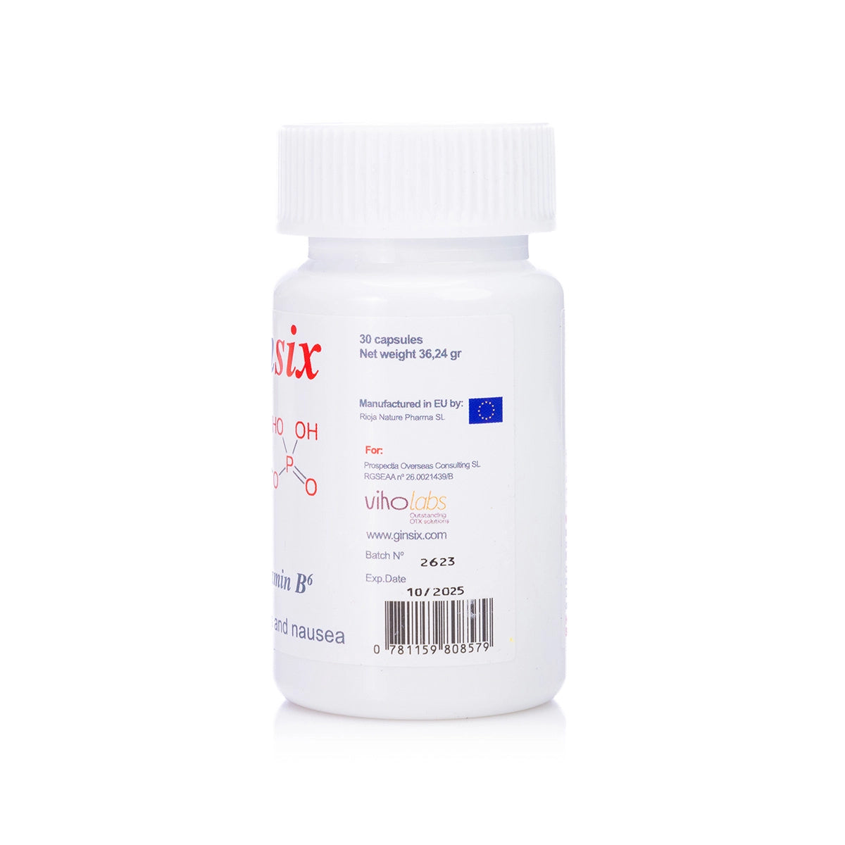 Ginsix Ginger+Vitamin B6  30 Capsule