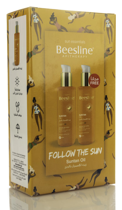 Beesline Sun Tan Oil Deep Tan 200 Ml 1+1 Offer Pack