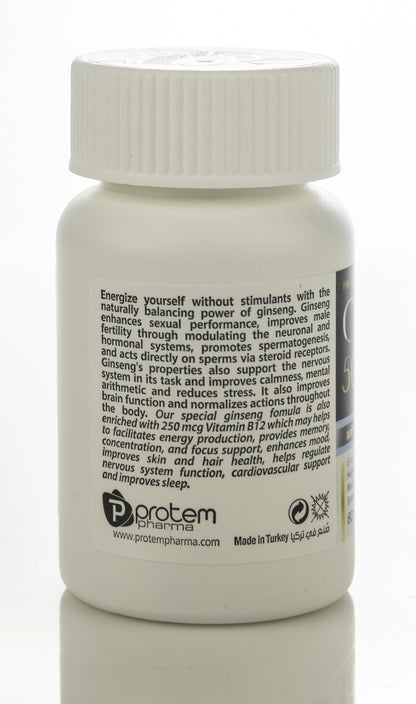 Ginseng 500mg+Vitamin B12 250Mcg 60 Capsule