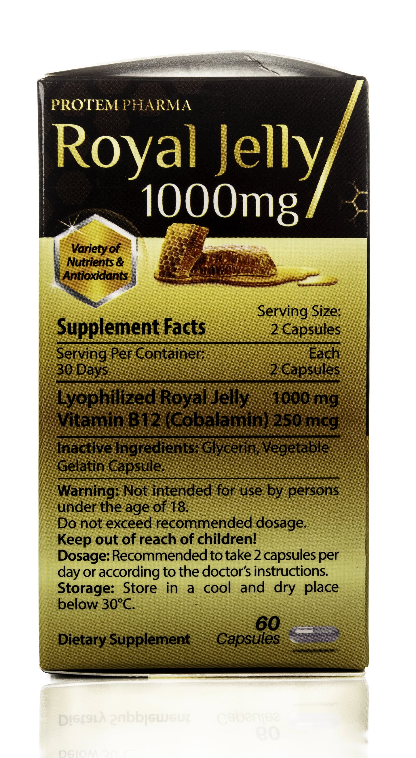 Protem Pharma Royal Jelly 1000mg 60Capsules