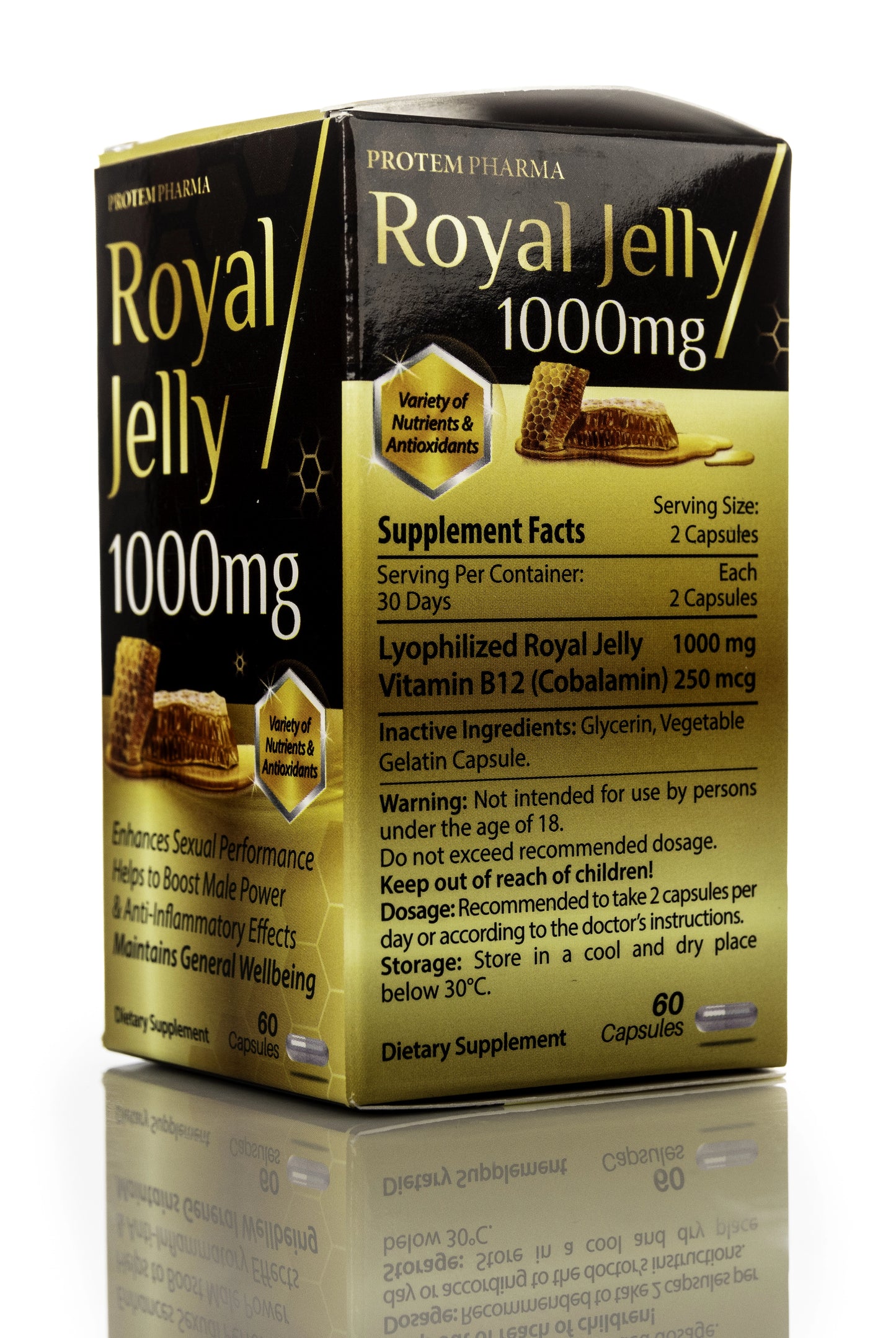 Protem Pharma Royal Jelly 1000mg 60Capsules