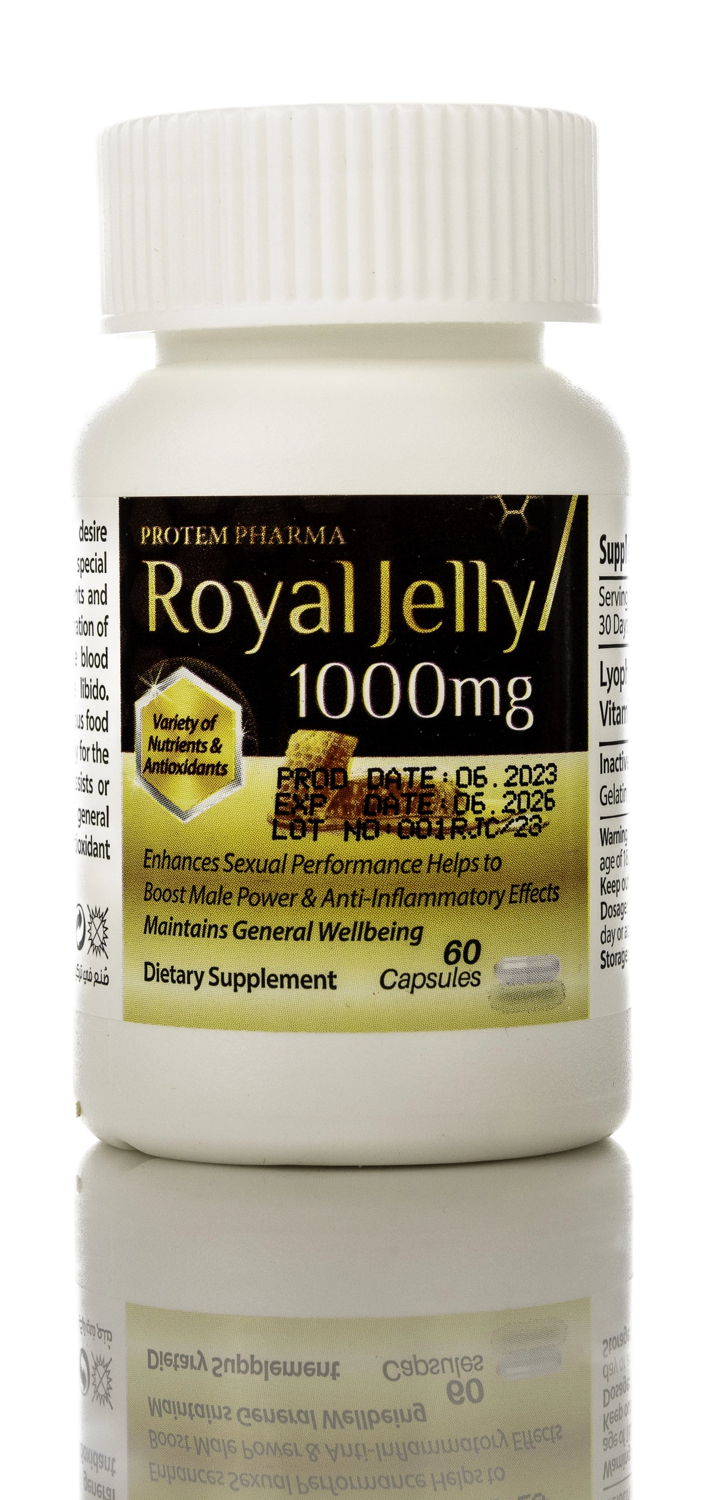 Protem Pharma Royal Jelly 1000mg 60Capsules
