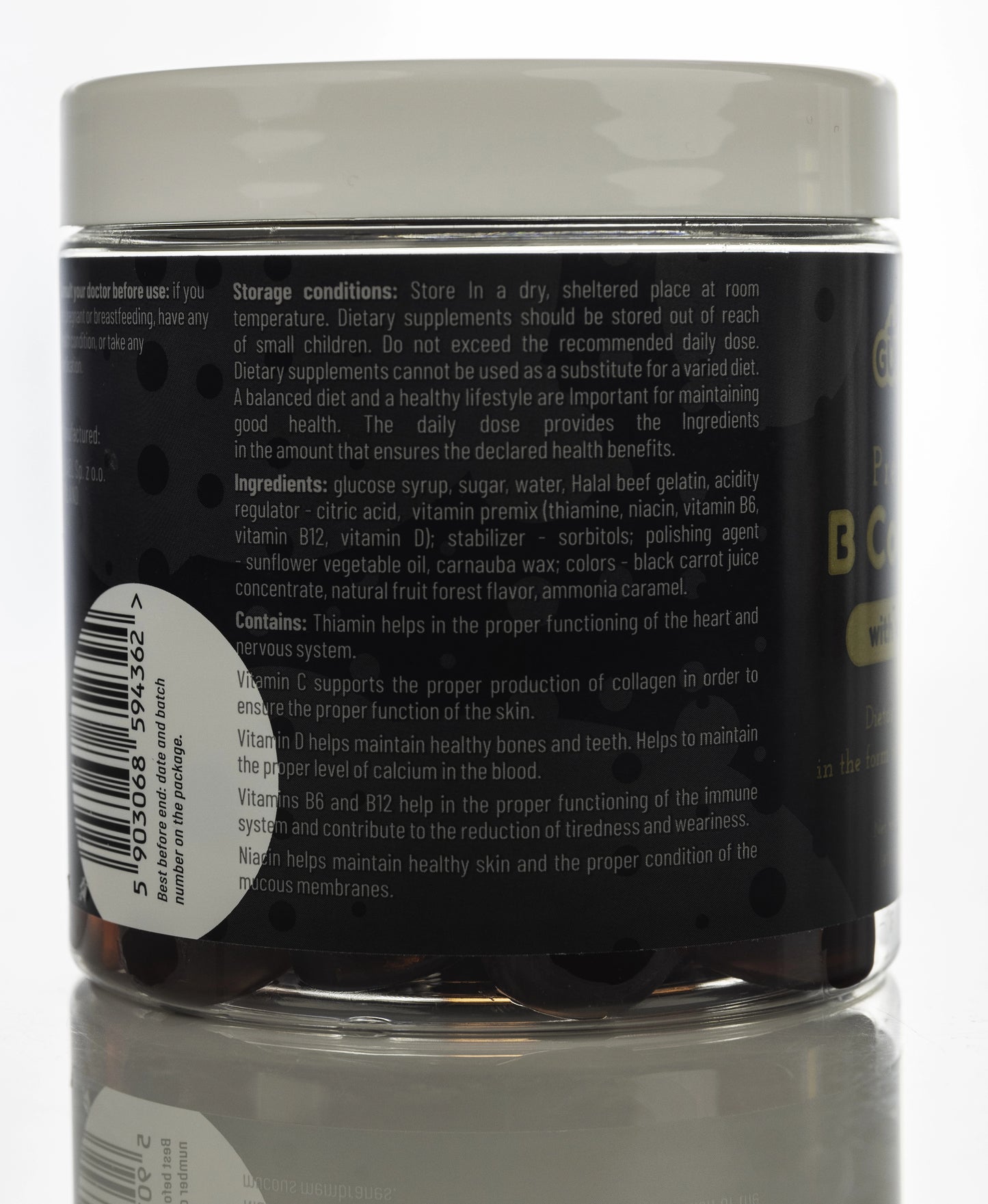 Med+ Gummies Premium B-Complex + Vitamin D 60 Gummies