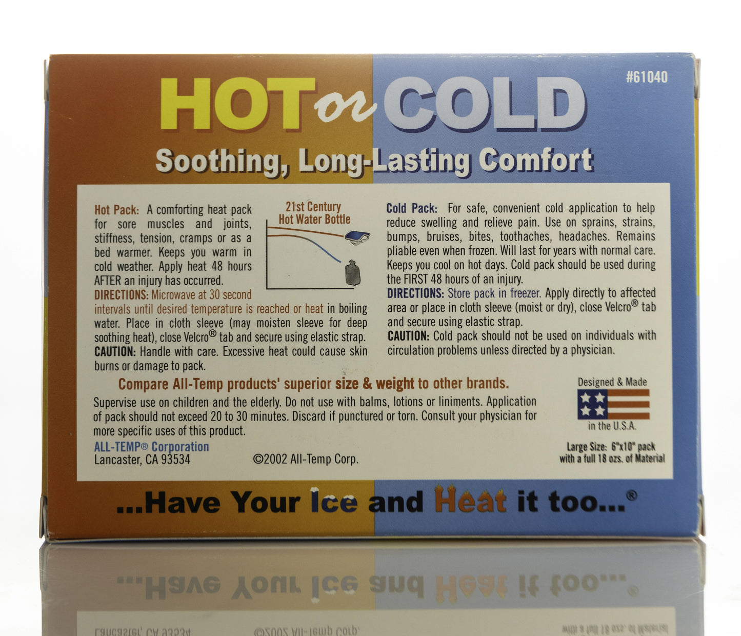 Hot Or Cold Pack 6X10 inch [Large] 61040
