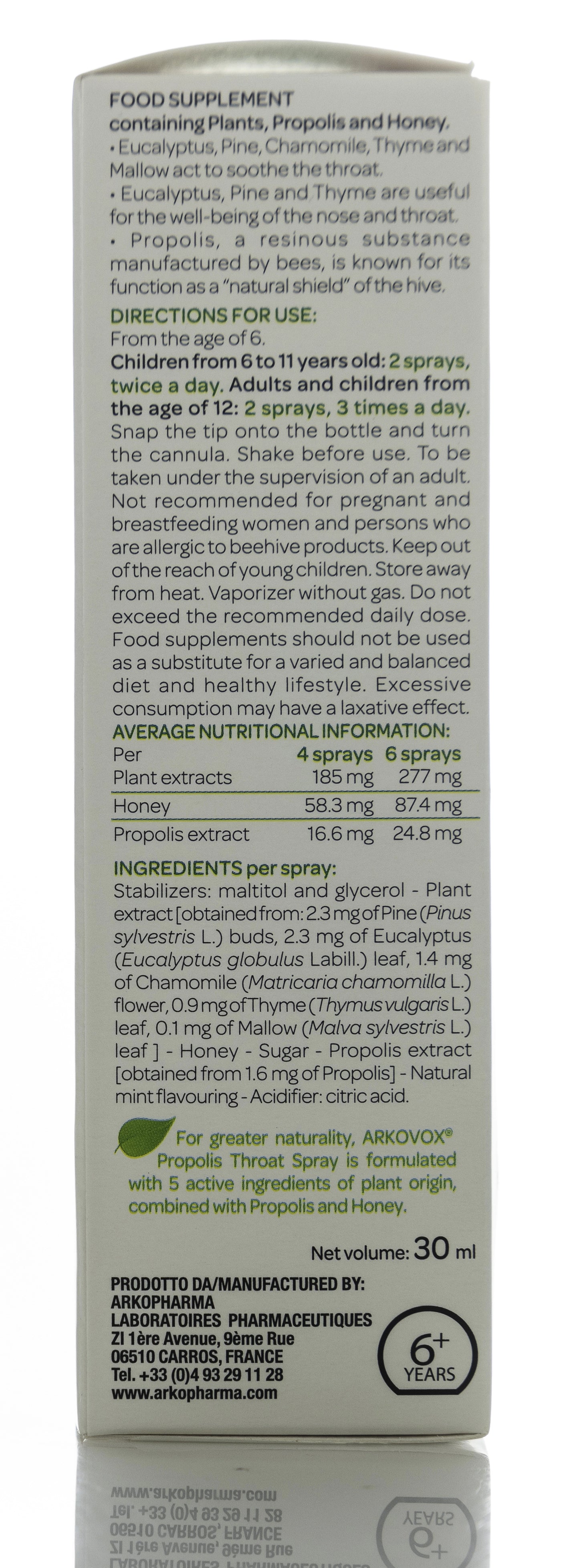 Arkopharma Arkovox Propolis Throat Spray 30ml