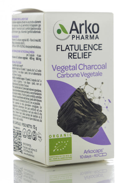 Arkopharma Flatulence Relief Vegetal Charcoal 40 Capsules
