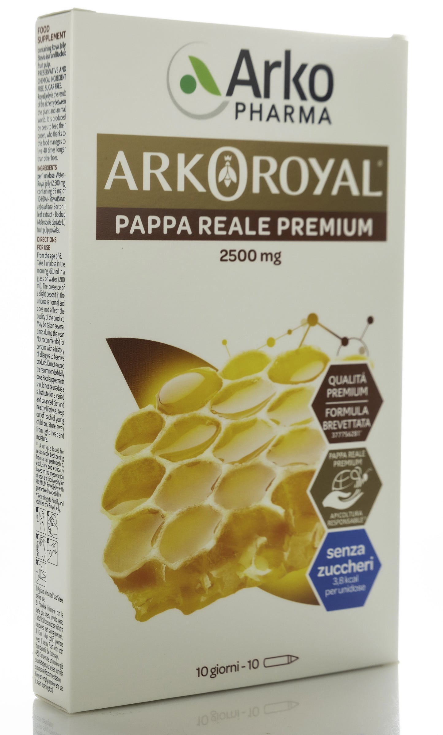 Arkopharma Arkoroyal Premium Royal Jelly2500 mg 10 Vials