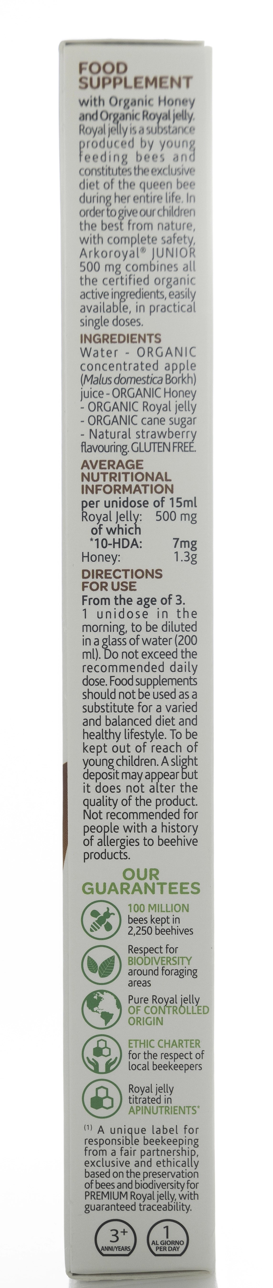 Arkopharma Arkoroyal Junior Premiumr Royal Jelly 500mg 10Vials