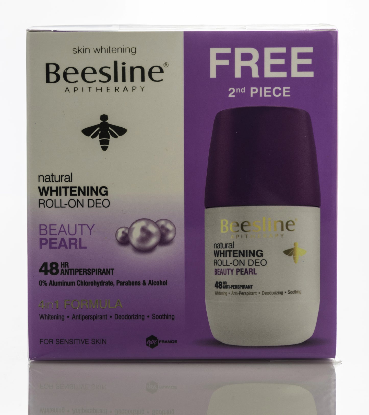 Beesline 48 Hours Whitening Roll On Deo Beauty Pearl 50 Ml 1+1 Offer Pack