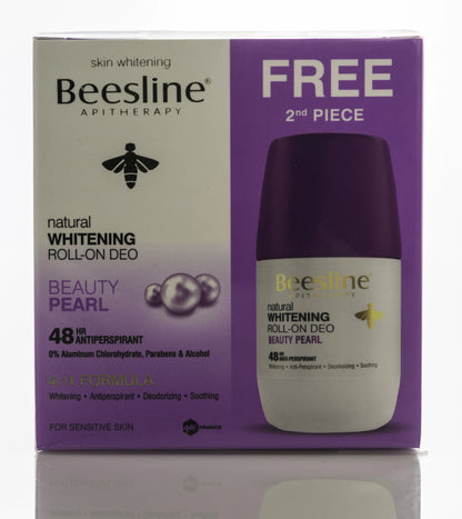 Beesline 48 Hours Whitening Roll On Deo Beauty Pearl 50 Ml 1+1 Offer Pack