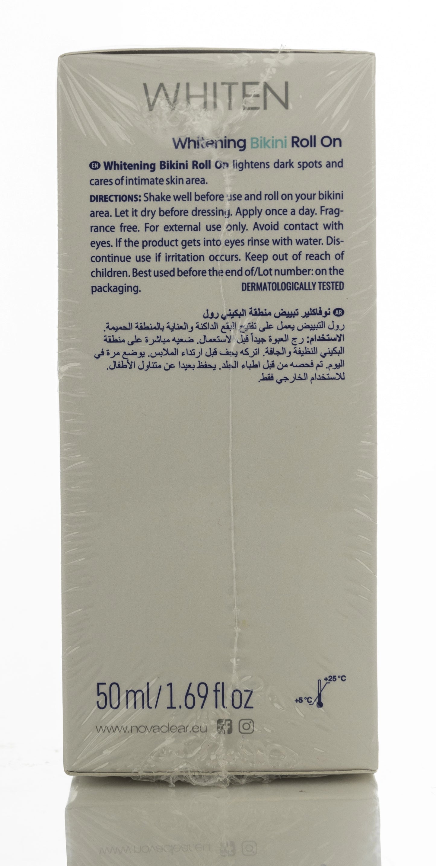 Novaclear Whitening Bikini Roll On 50 Ml 1+1 Offer