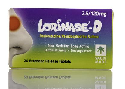 Lorinase-D 2.5/120Mg 20 Tablets