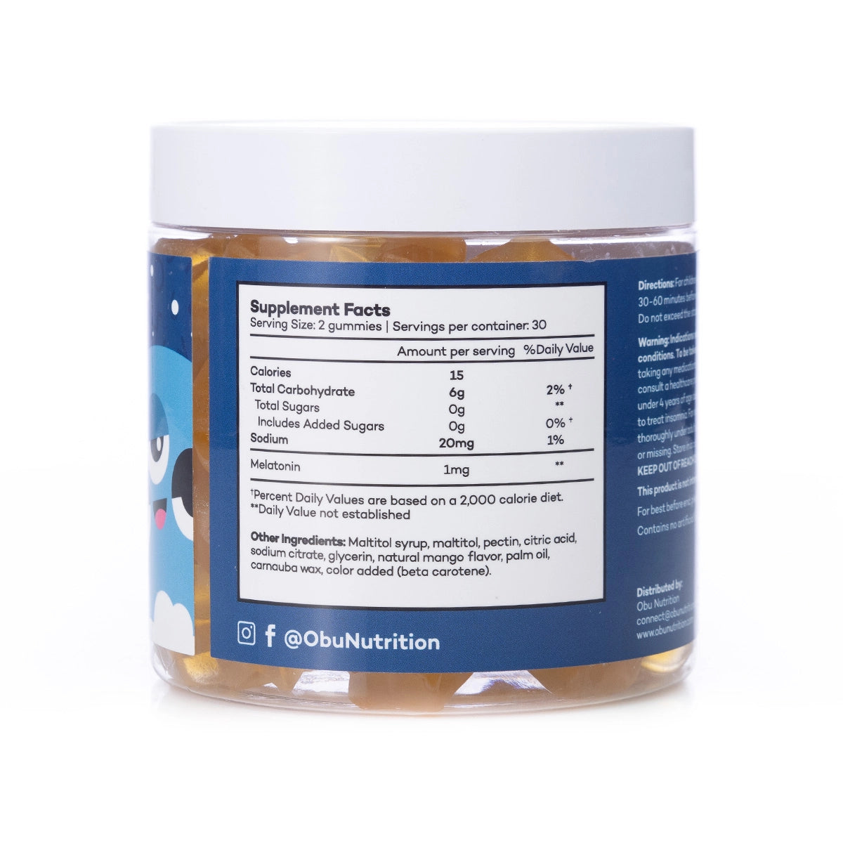 OBU Kids Sleep Gummies 60 Gummies