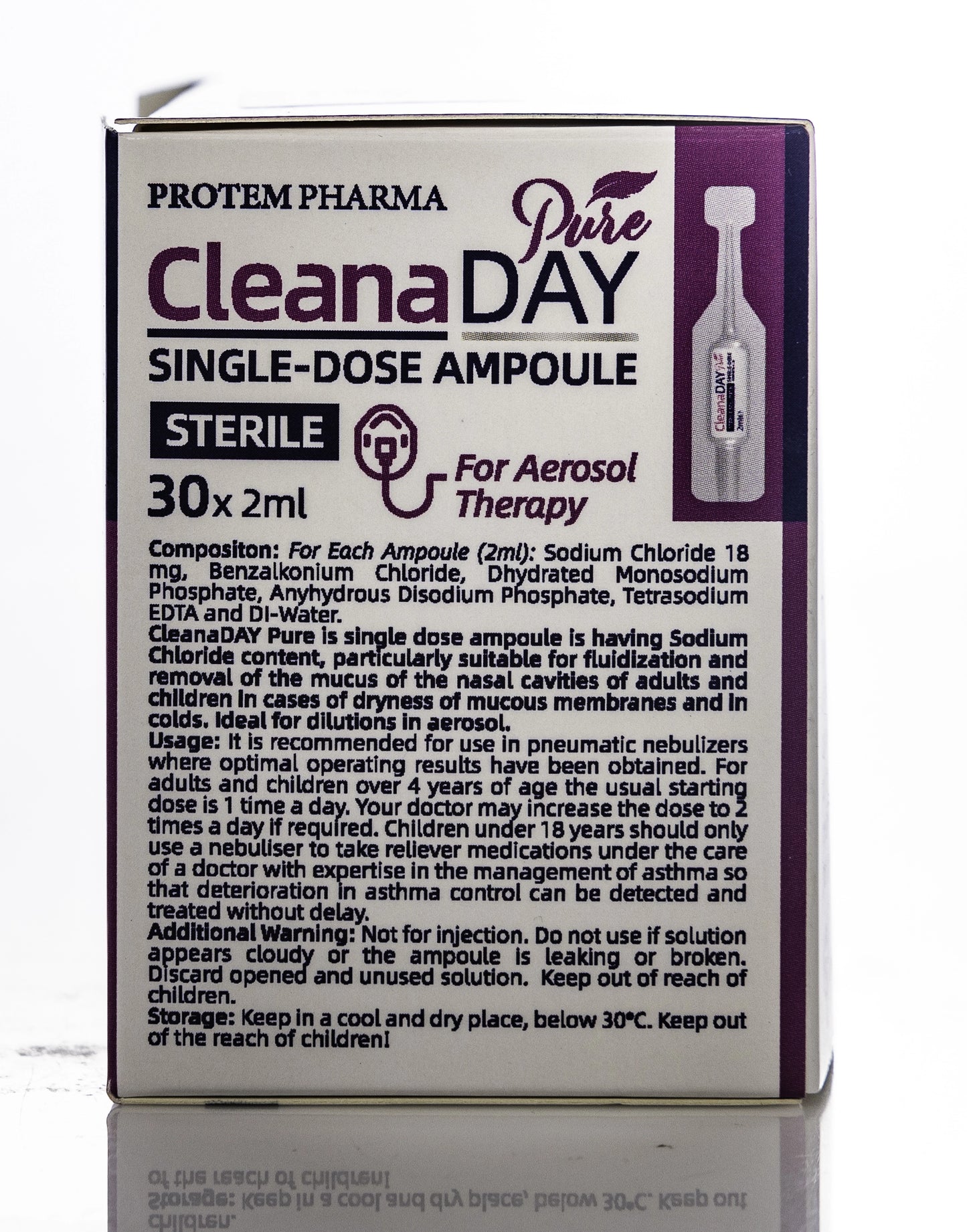 Cleanaday Pure Saline 30X2Ml