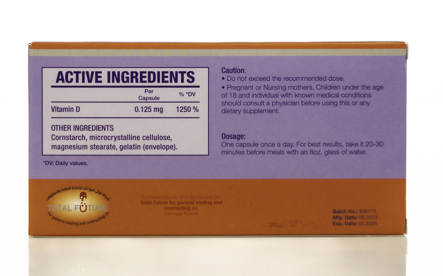 Total D-Forte Vitamin-D3 5000IU 28 Capsules