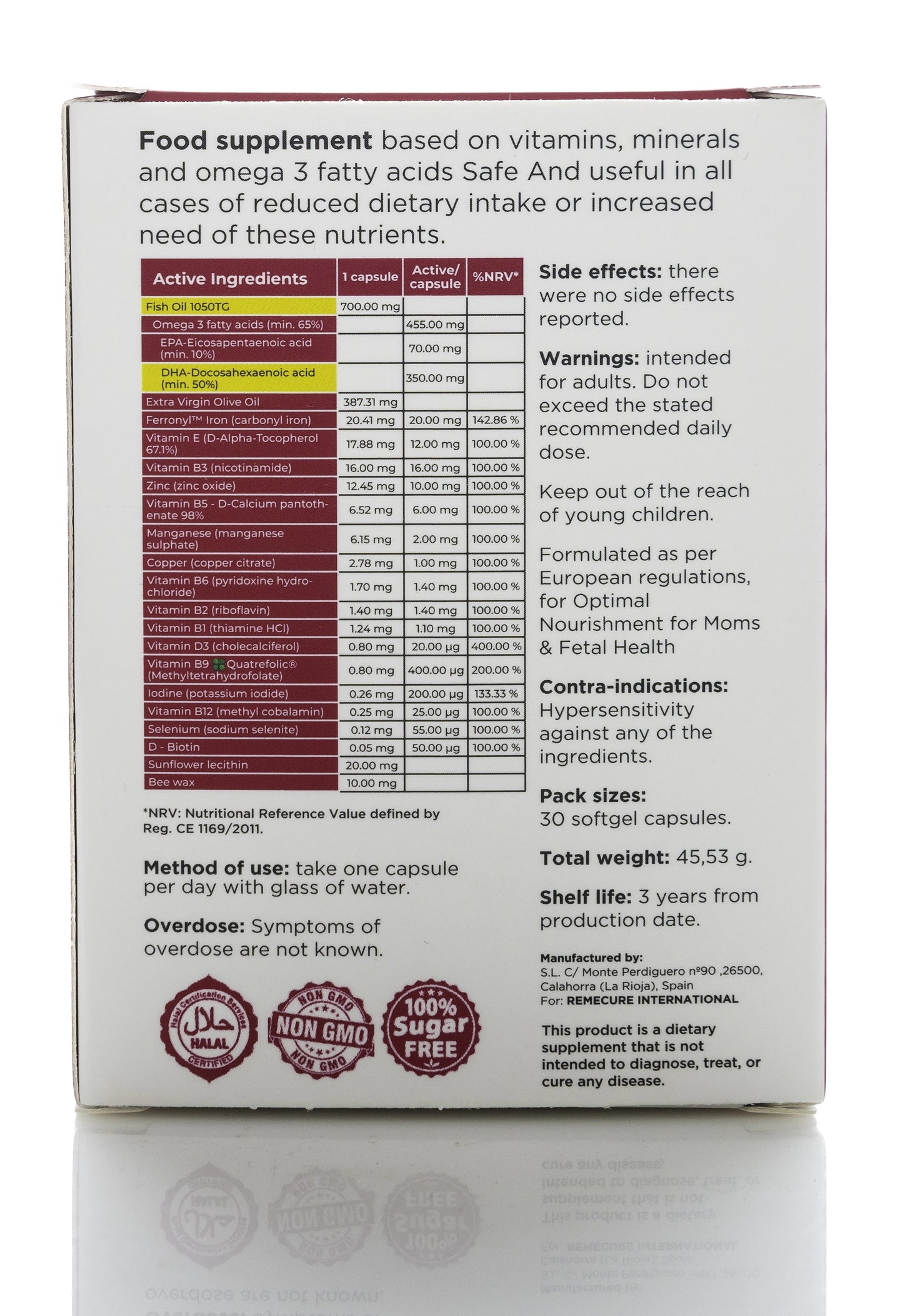 Pregnacure 30 Softgels