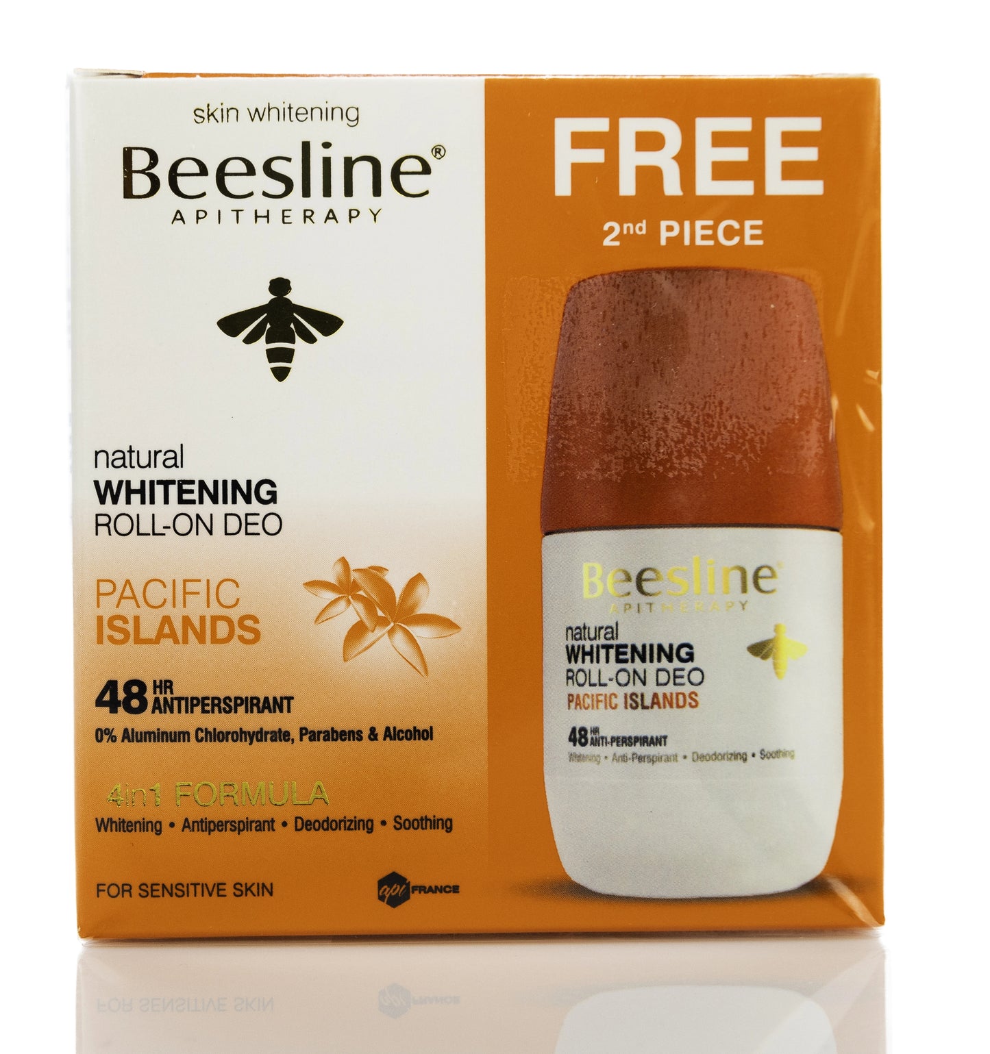 Beesline 48 Hours Whitening Roll On Deo Pacific Islands 50 Ml 1+1 Offer Pack