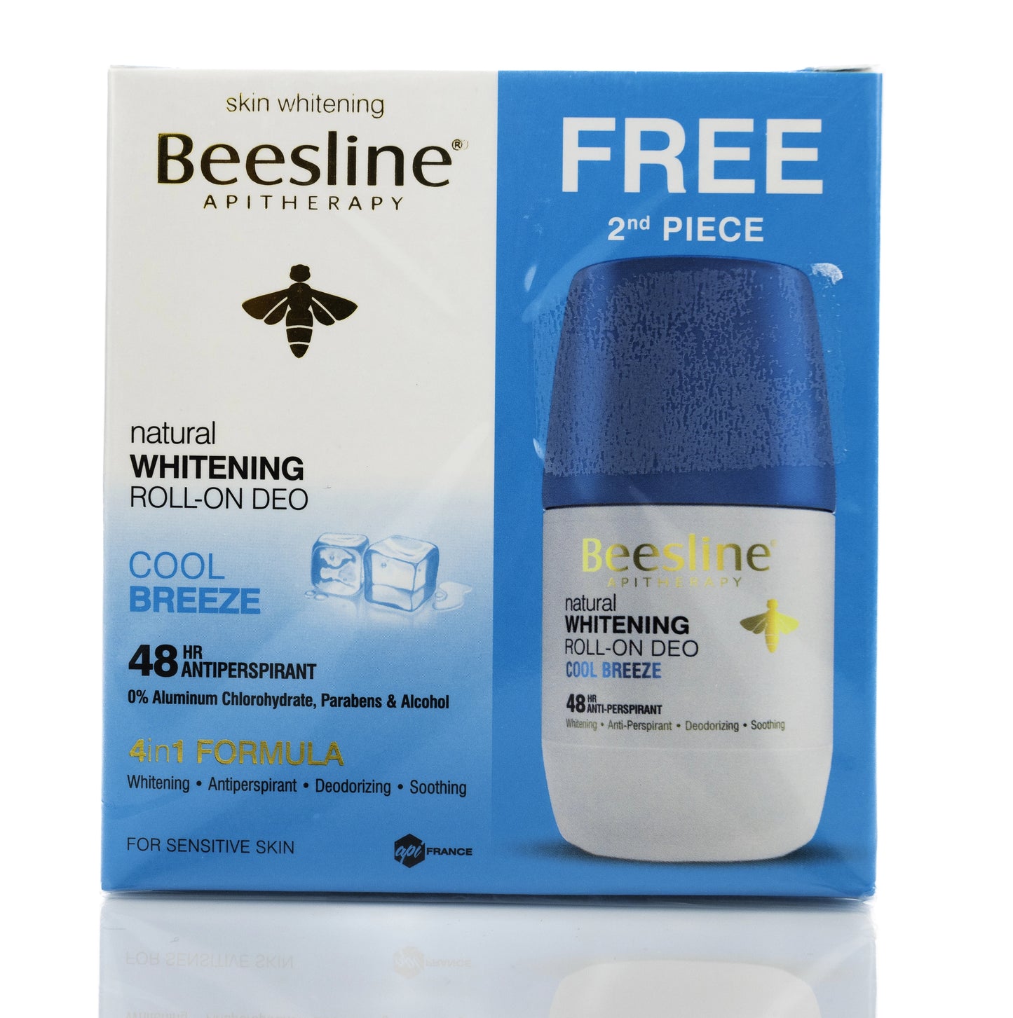 Beesline 48 Hours Whitening Roll On Deo Cool Breeze 50 Ml 1+1 Offer Pack