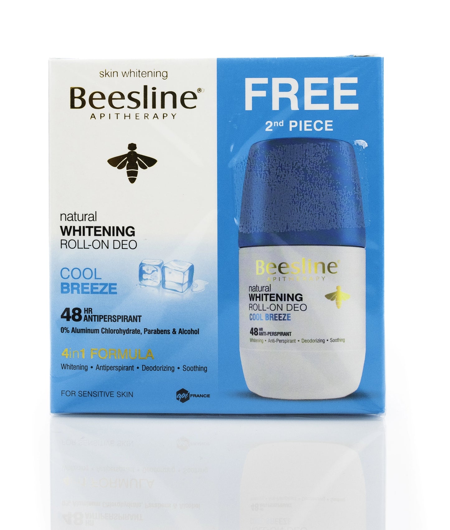 Beesline 48 Hours Whitening Roll On Deo Cool Breeze 50 Ml 1+1 Offer Pack