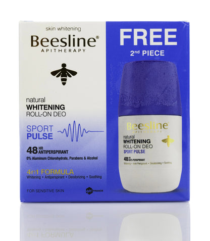 Beesline 48 Hours Whitening Roll On Deo Sport Pulse 50 Ml 1+1 Offer Pack