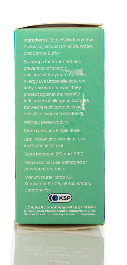 Idrex Allergy Eye Drops 20X0.5Ml