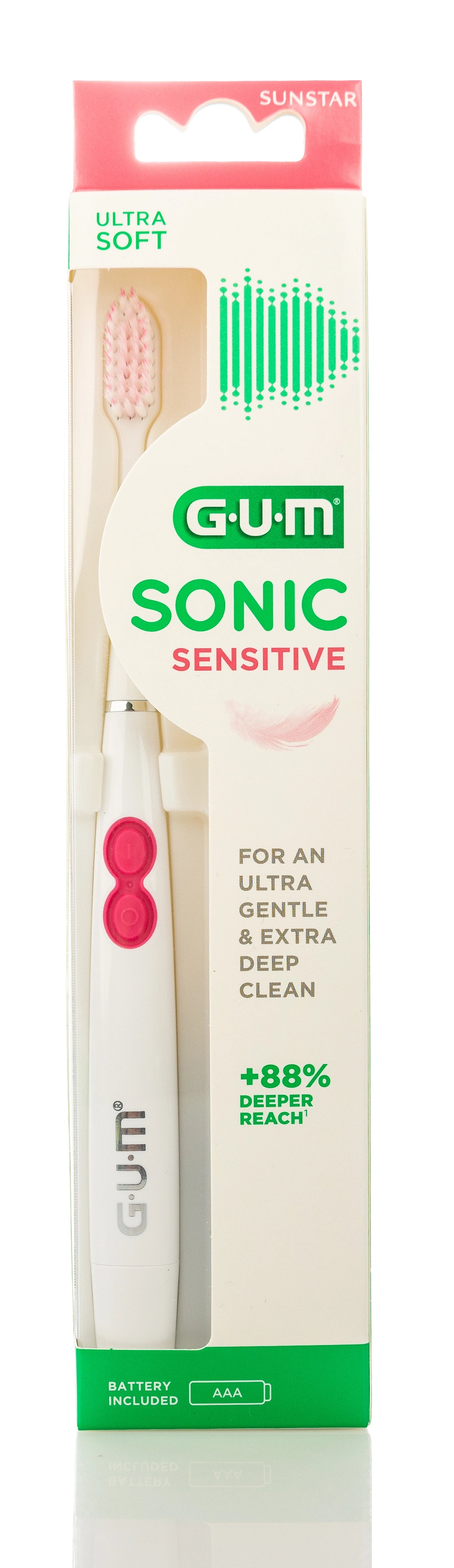 Gum Sonic Sensitive Battery Toothbrush-Ultra soft [4101]