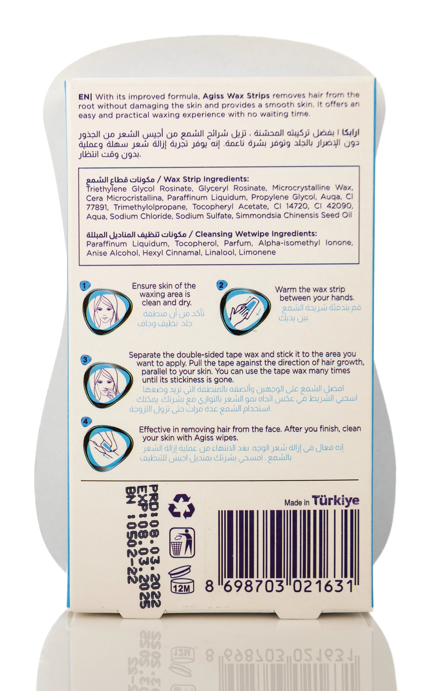 Agiss Face Wax Strips 28 Pieces