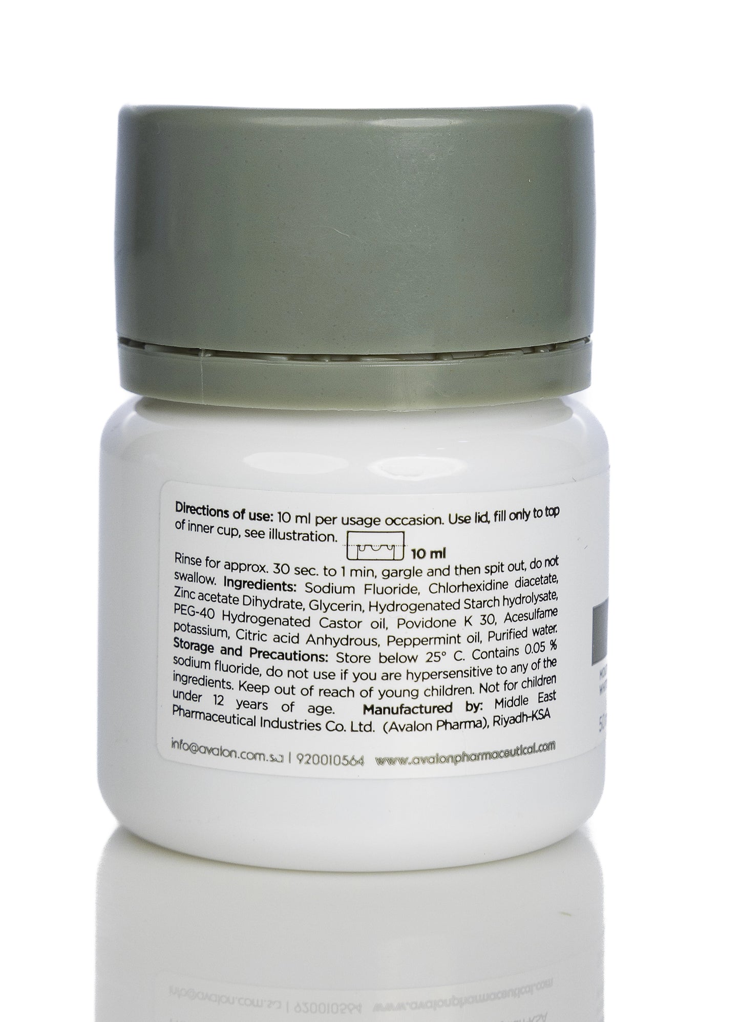 Avalon Ez12 White Mouthwash 50Ml