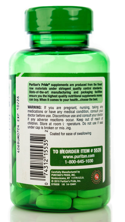 Puritan's Pride Magnesium 500mg 100 Tablets
