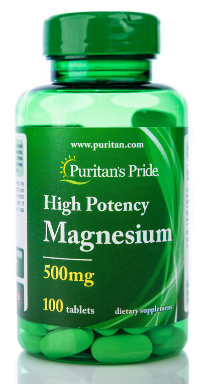 Puritan's Pride Magnesium 500mg 100 Tablets